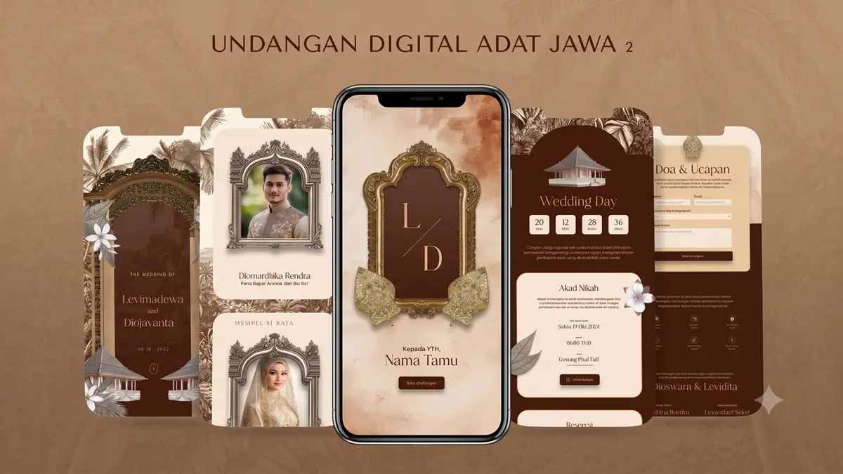 Preview desain undangan pernikahan adat Jawa 3