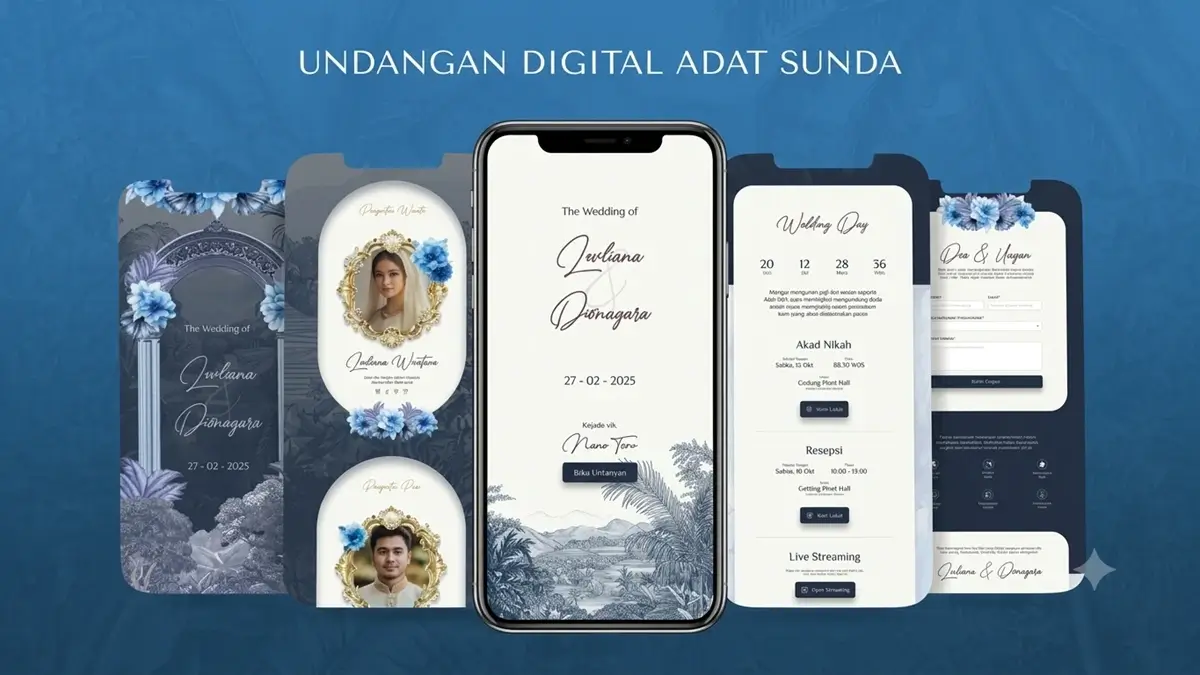 Preview desain undangan pernikahan adat Sunda
